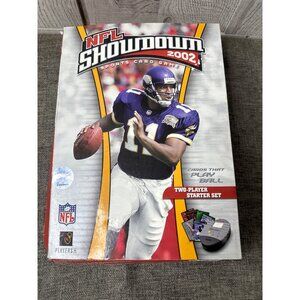 NFL Showdown 2002 Electronic Two Player Starter Set w/ Cards Play Grid Dice Game